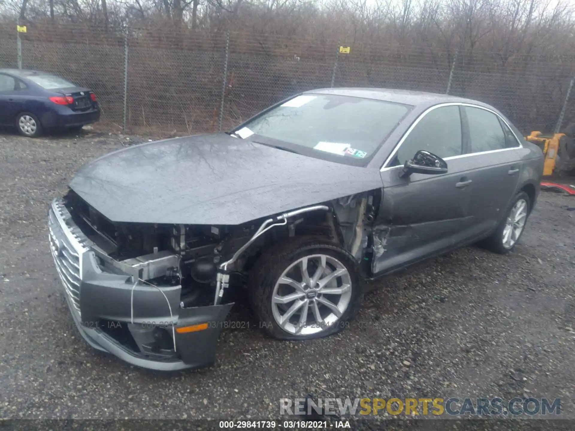 2 Photograph of a damaged car WAUENAF46KA109841 AUDI A4 2019