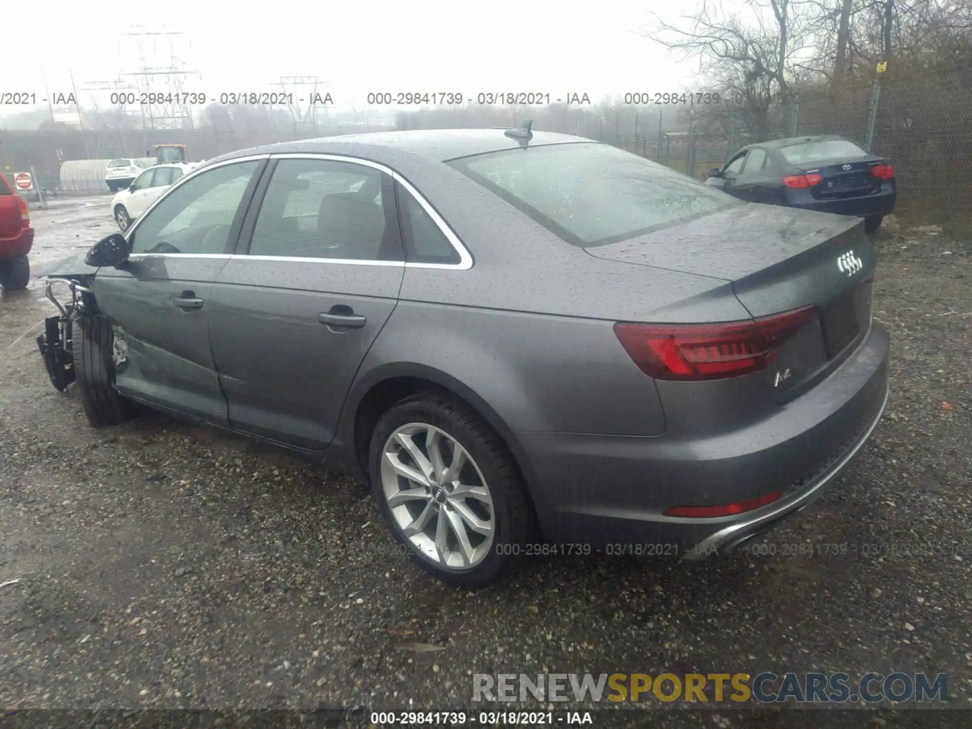 3 Photograph of a damaged car WAUENAF46KA109841 AUDI A4 2019