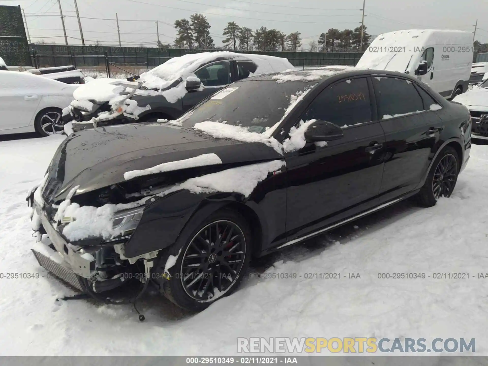 2 Photograph of a damaged car WAUENAF46KA116708 AUDI A4 2019