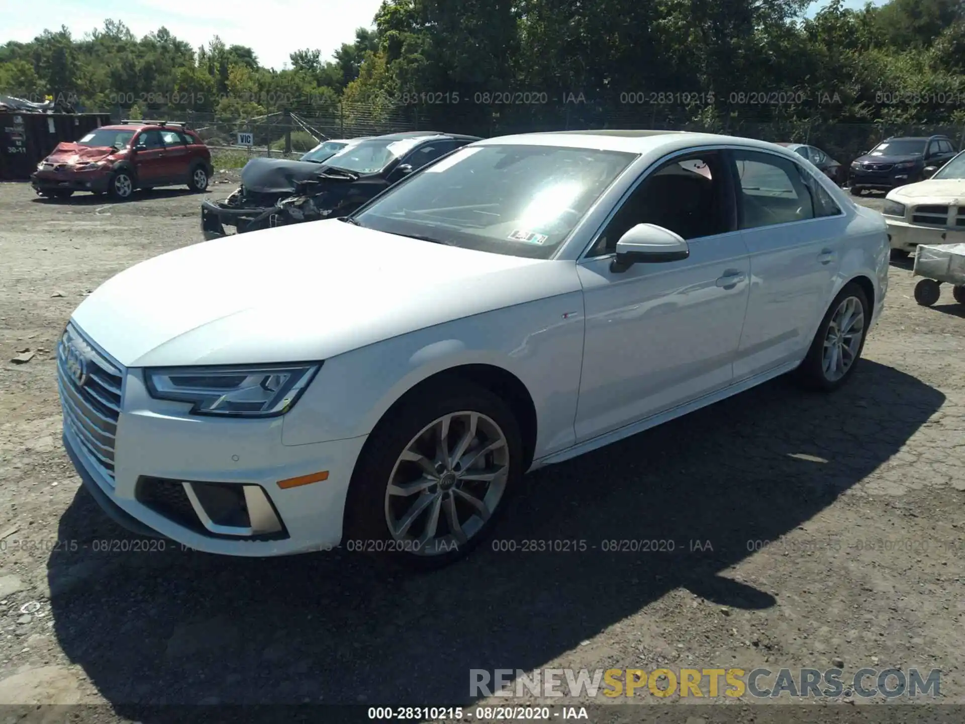 2 Photograph of a damaged car WAUENAF46KA118751 AUDI A4 2019