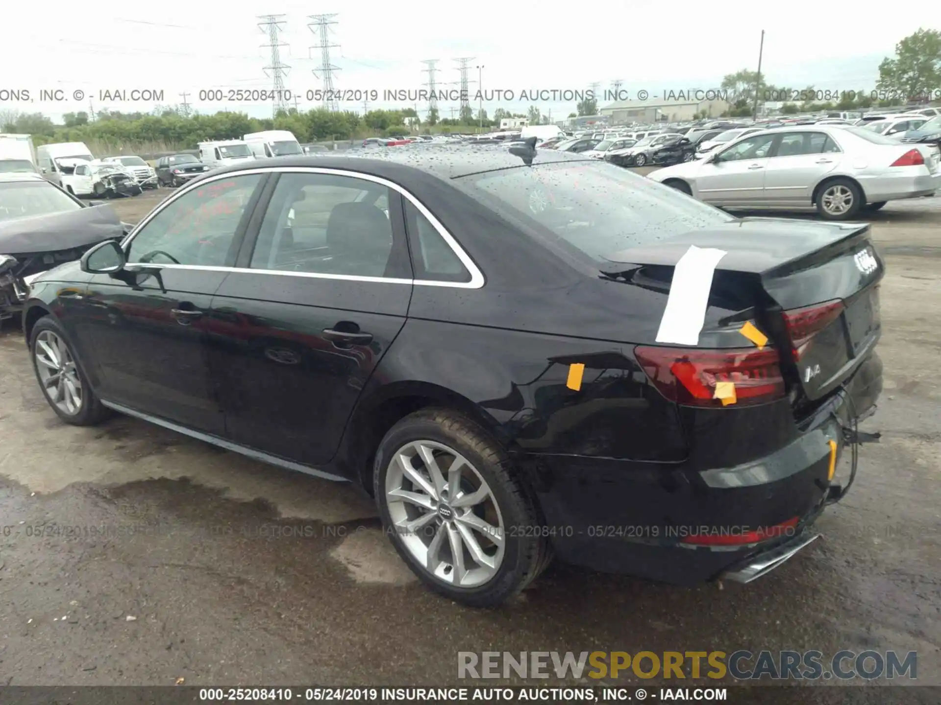 3 Photograph of a damaged car WAUENAF46KN002197 AUDI A4 2019