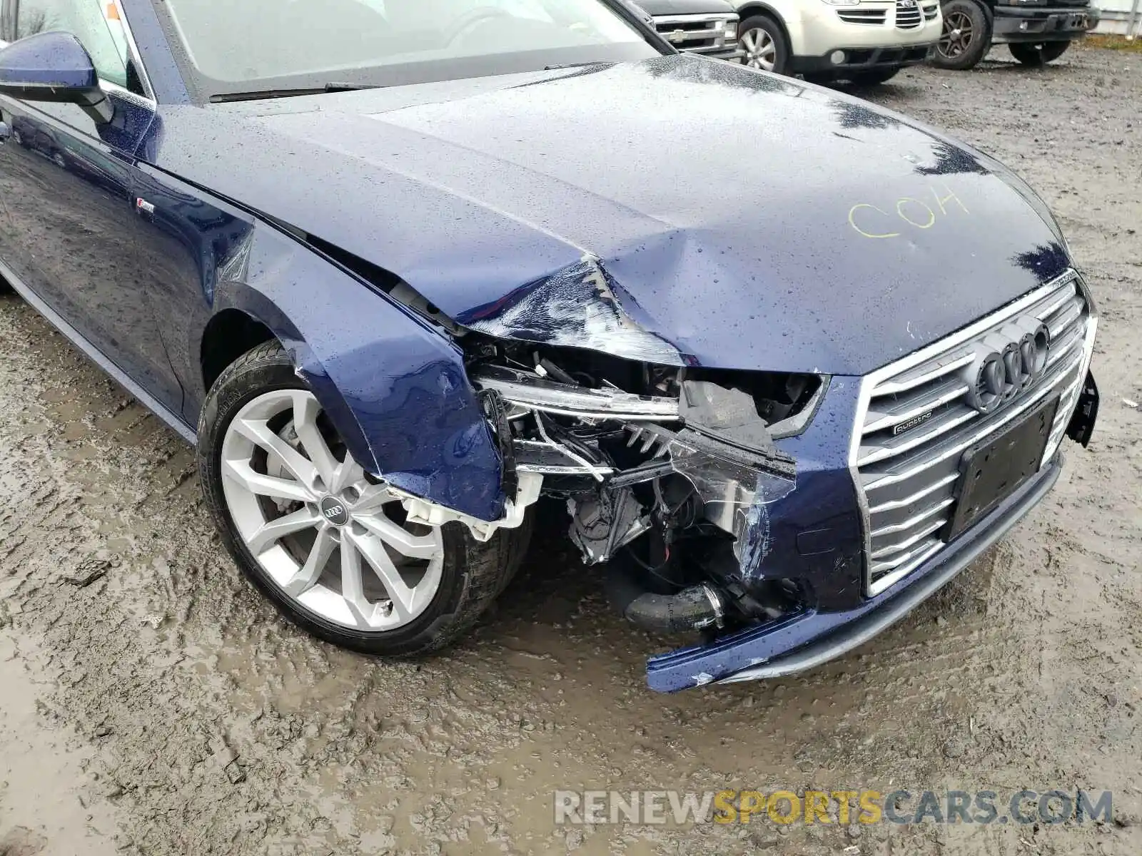 9 Фотография поврежденного автомобиля WAUENAF46KN004760 AUDI A4 2019