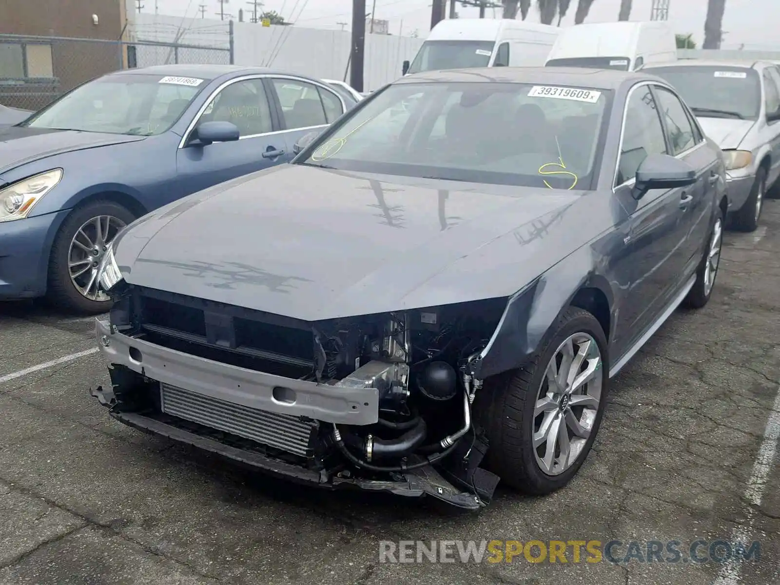 2 Photograph of a damaged car WAUENAF46KN004869 AUDI A4 2019