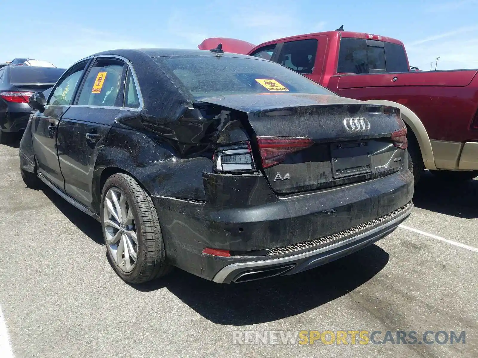 3 Photograph of a damaged car WAUENAF46KN005228 AUDI A4 2019