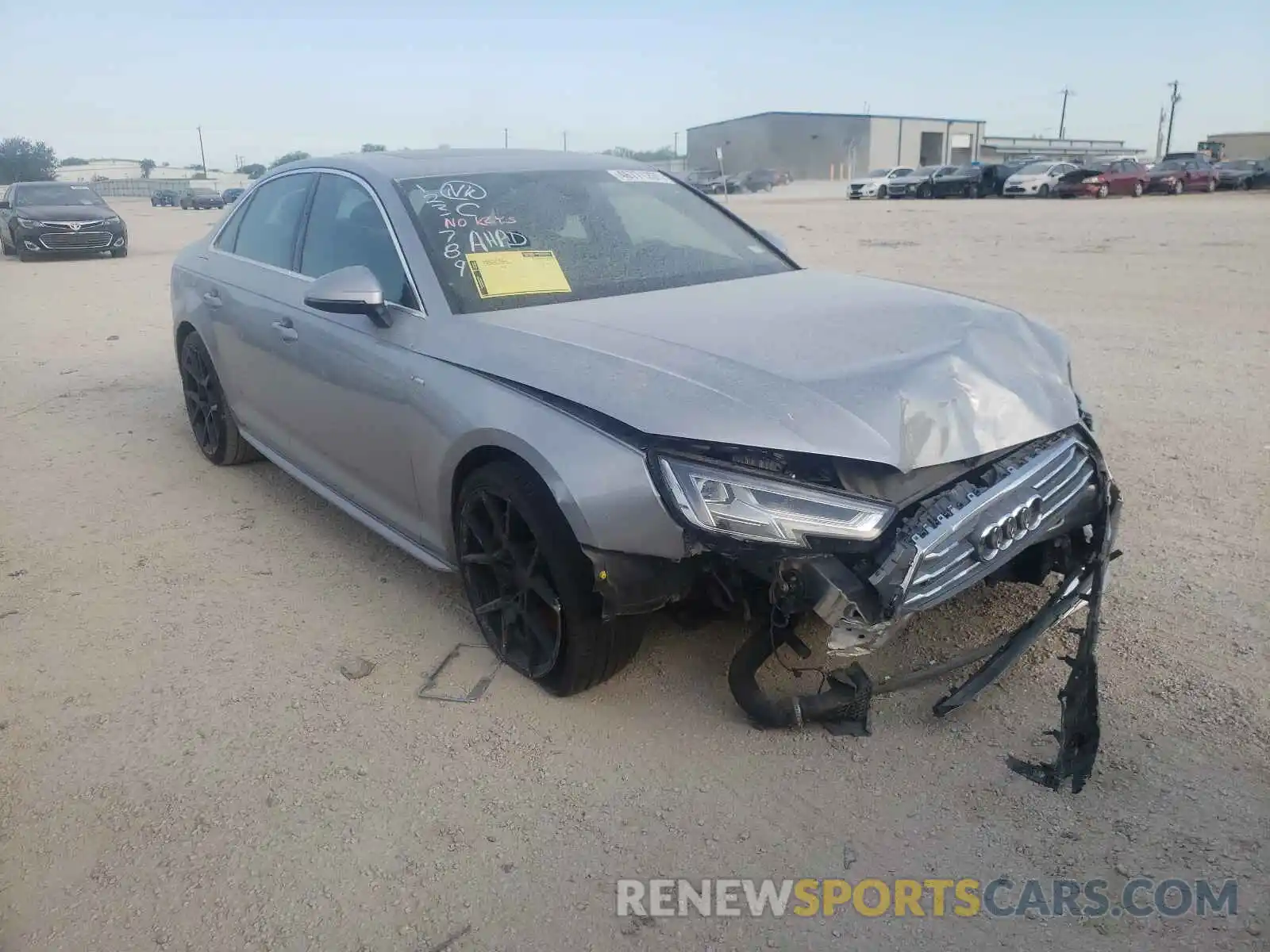 1 Photograph of a damaged car WAUENAF46KN006816 AUDI A4 2019