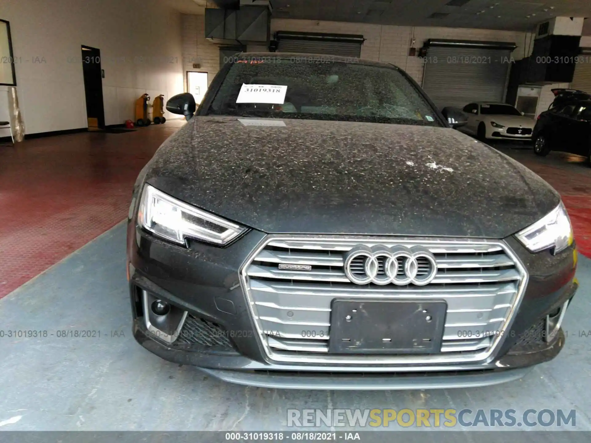 6 Photograph of a damaged car WAUENAF46KN013586 AUDI A4 2019