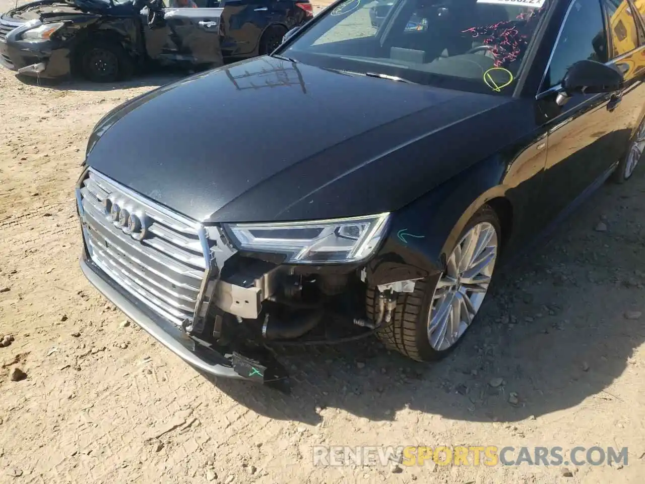 9 Photograph of a damaged car WAUENAF47KA002331 AUDI A4 2019