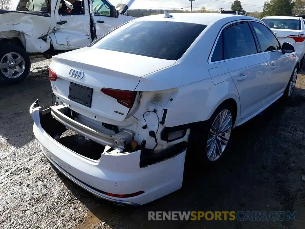 4 Фотография поврежденного автомобиля WAUENAF47KA009859 AUDI A4 2019