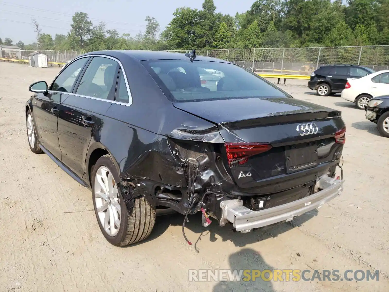 3 Photograph of a damaged car WAUENAF47KA020747 AUDI A4 2019