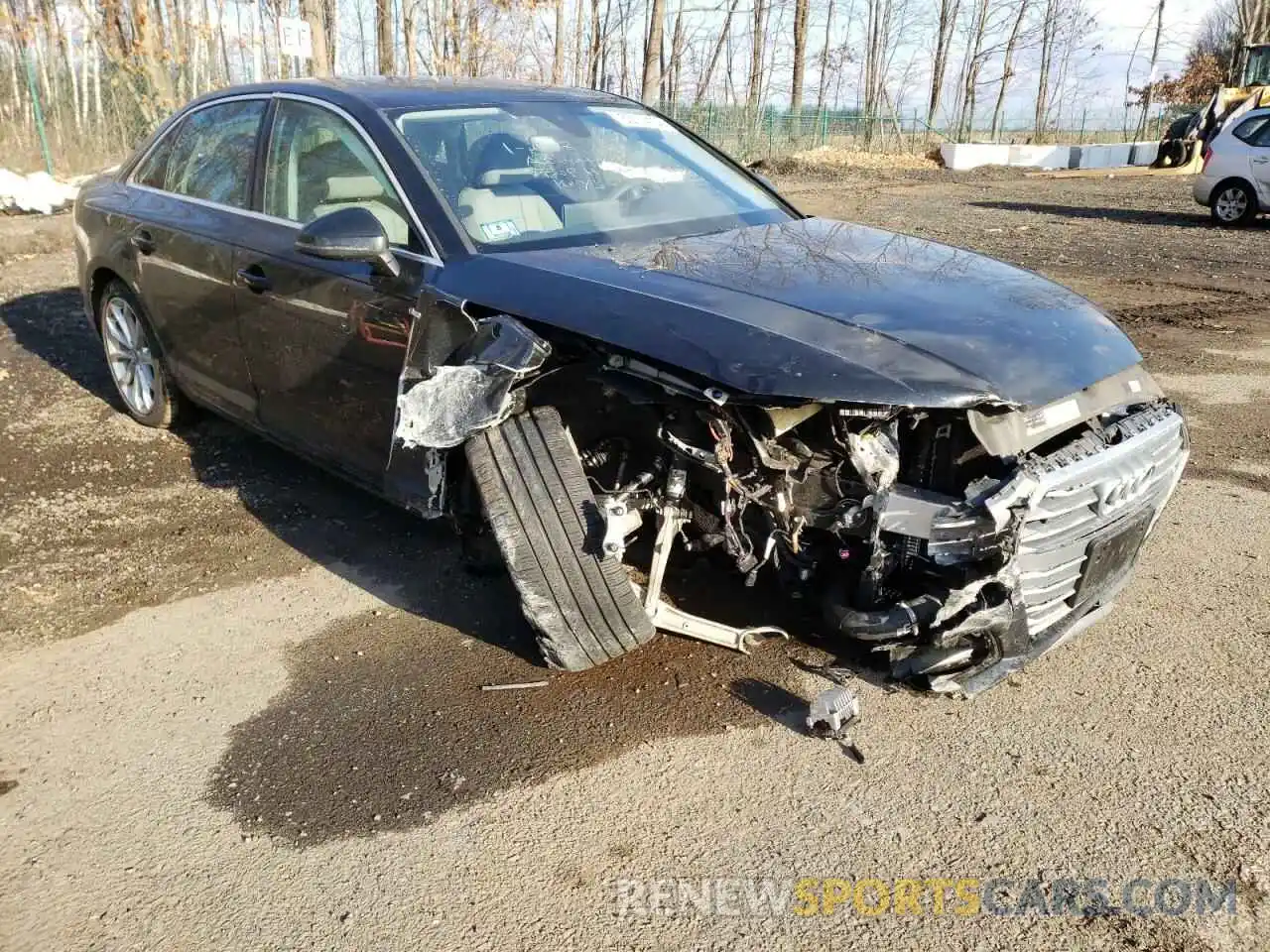 1 Photograph of a damaged car WAUENAF47KA028413 AUDI A4 2019