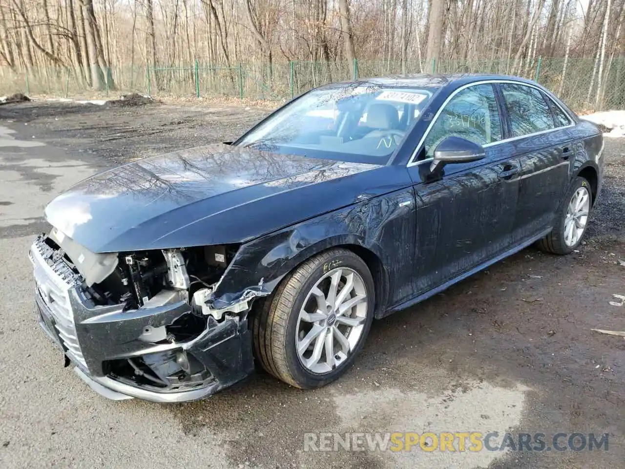 2 Photograph of a damaged car WAUENAF47KA028413 AUDI A4 2019