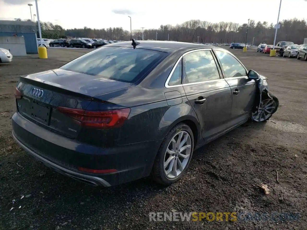 4 Photograph of a damaged car WAUENAF47KA028413 AUDI A4 2019