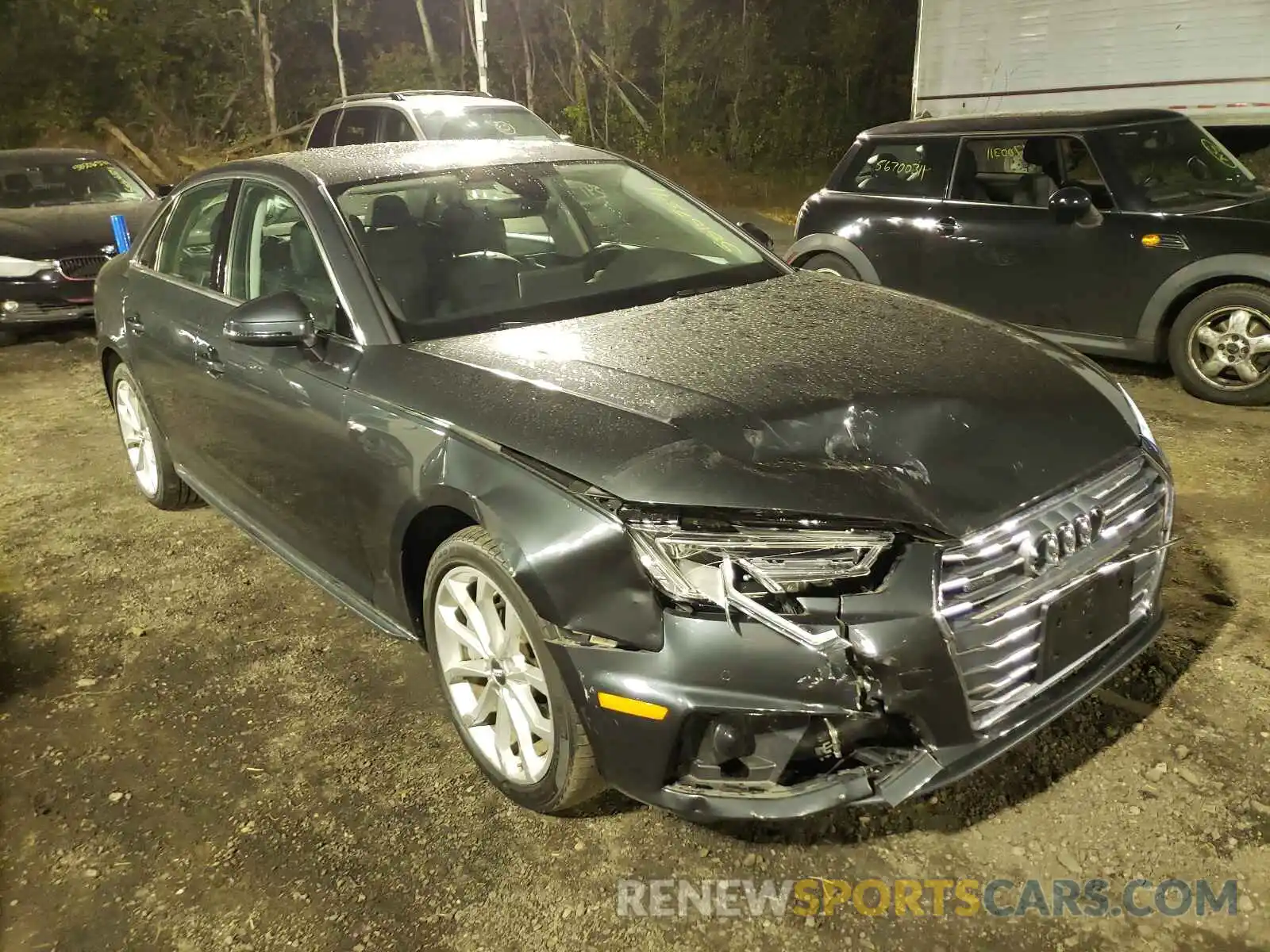 1 Photograph of a damaged car WAUENAF47KA034163 AUDI A4 2019