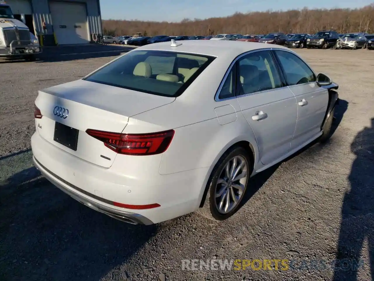 4 Photograph of a damaged car WAUENAF47KA045101 AUDI A4 2019