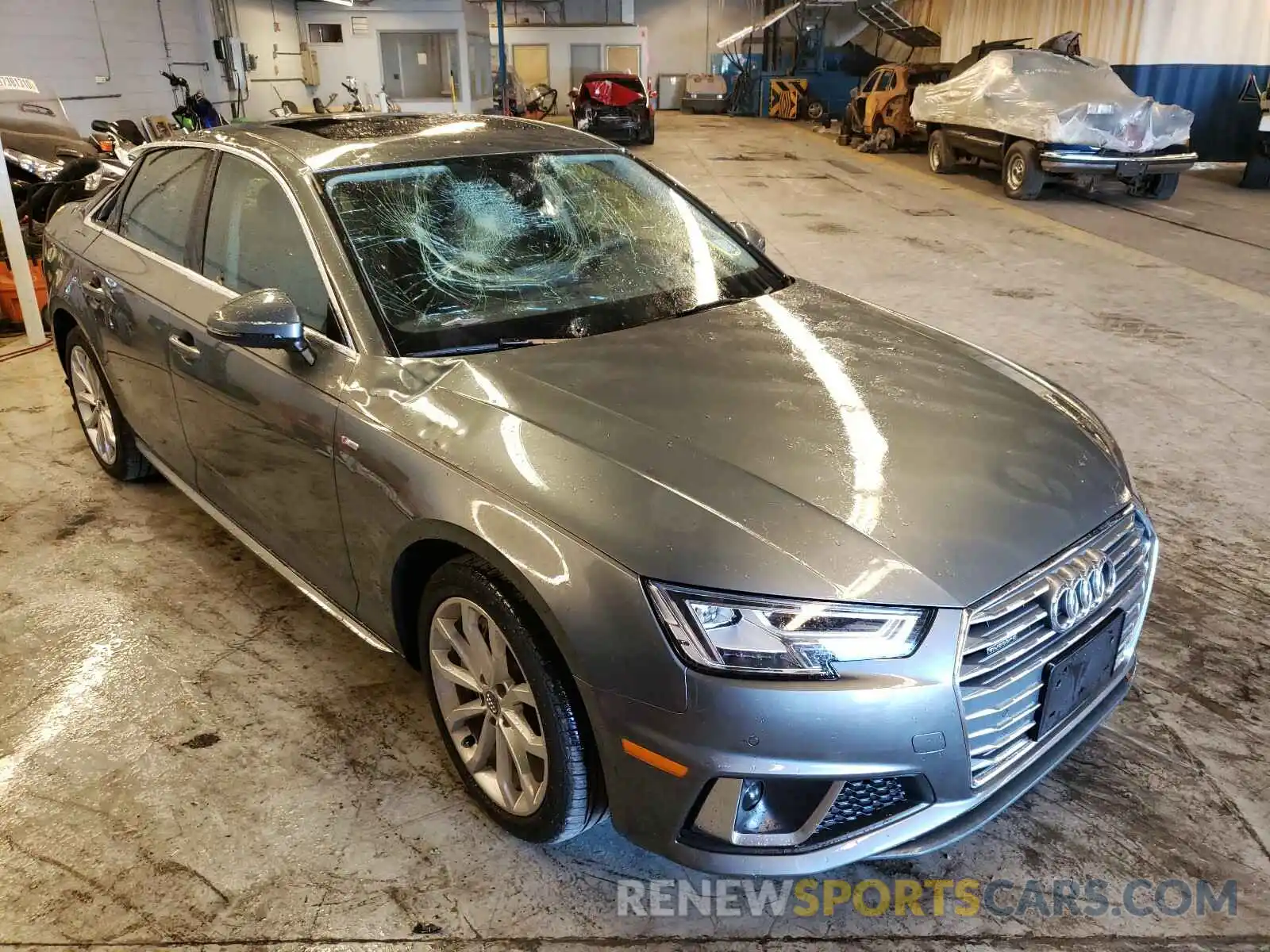 1 Photograph of a damaged car WAUENAF47KA047284 AUDI A4 2019