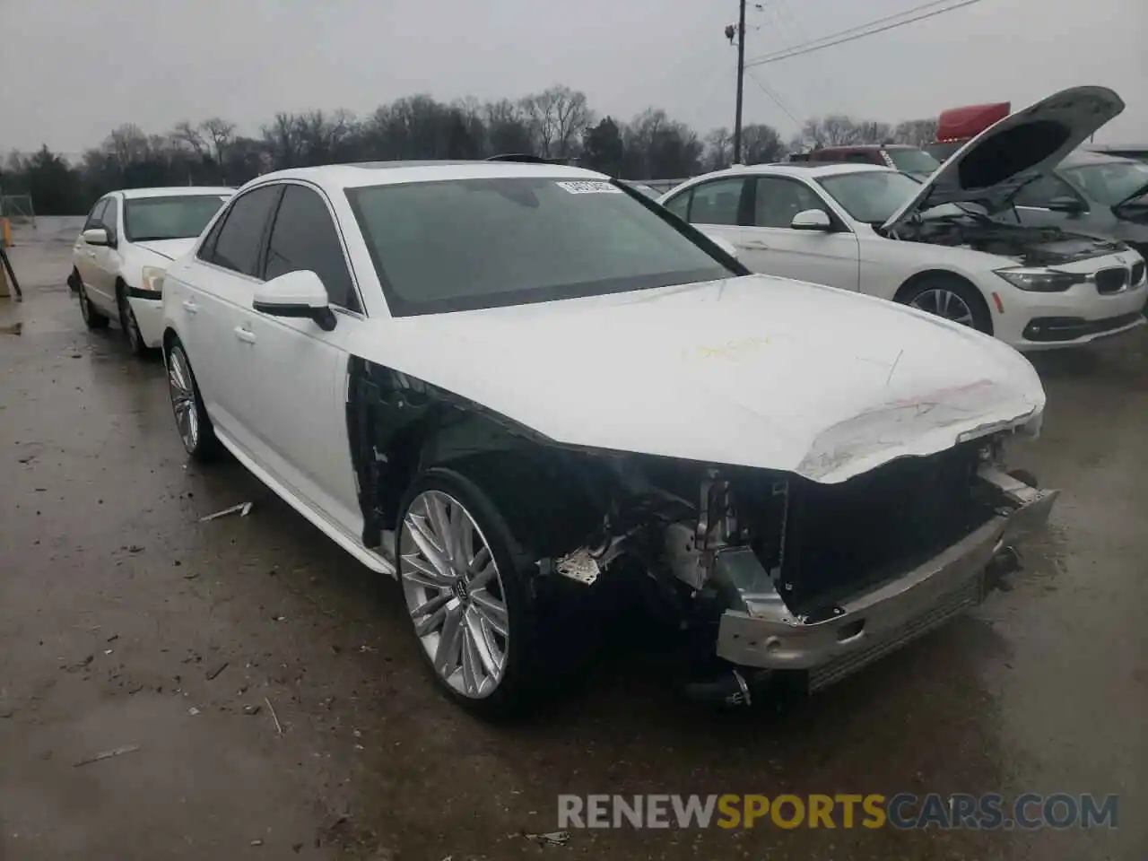 1 Photograph of a damaged car WAUENAF47KA066403 AUDI A4 2019