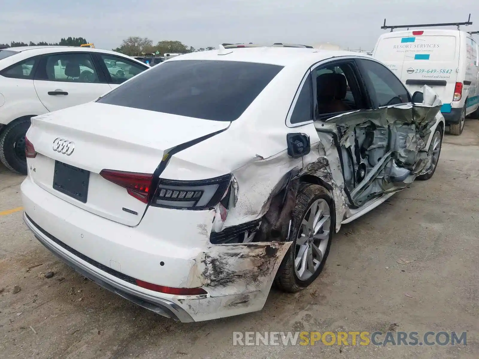 4 Фотография поврежденного автомобиля WAUENAF47KN004301 AUDI A4 2019