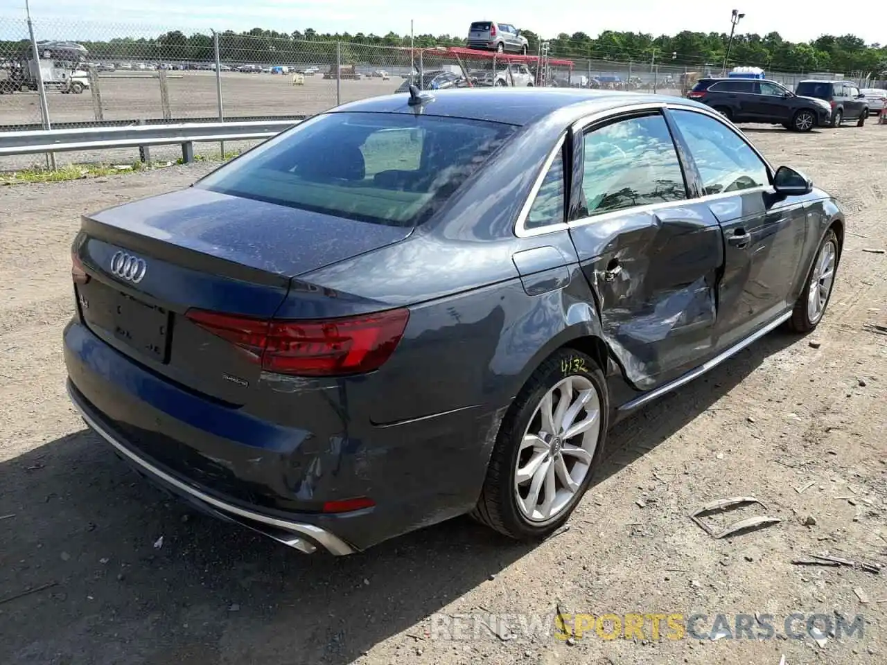 4 Photograph of a damaged car WAUENAF47KN007778 AUDI A4 2019