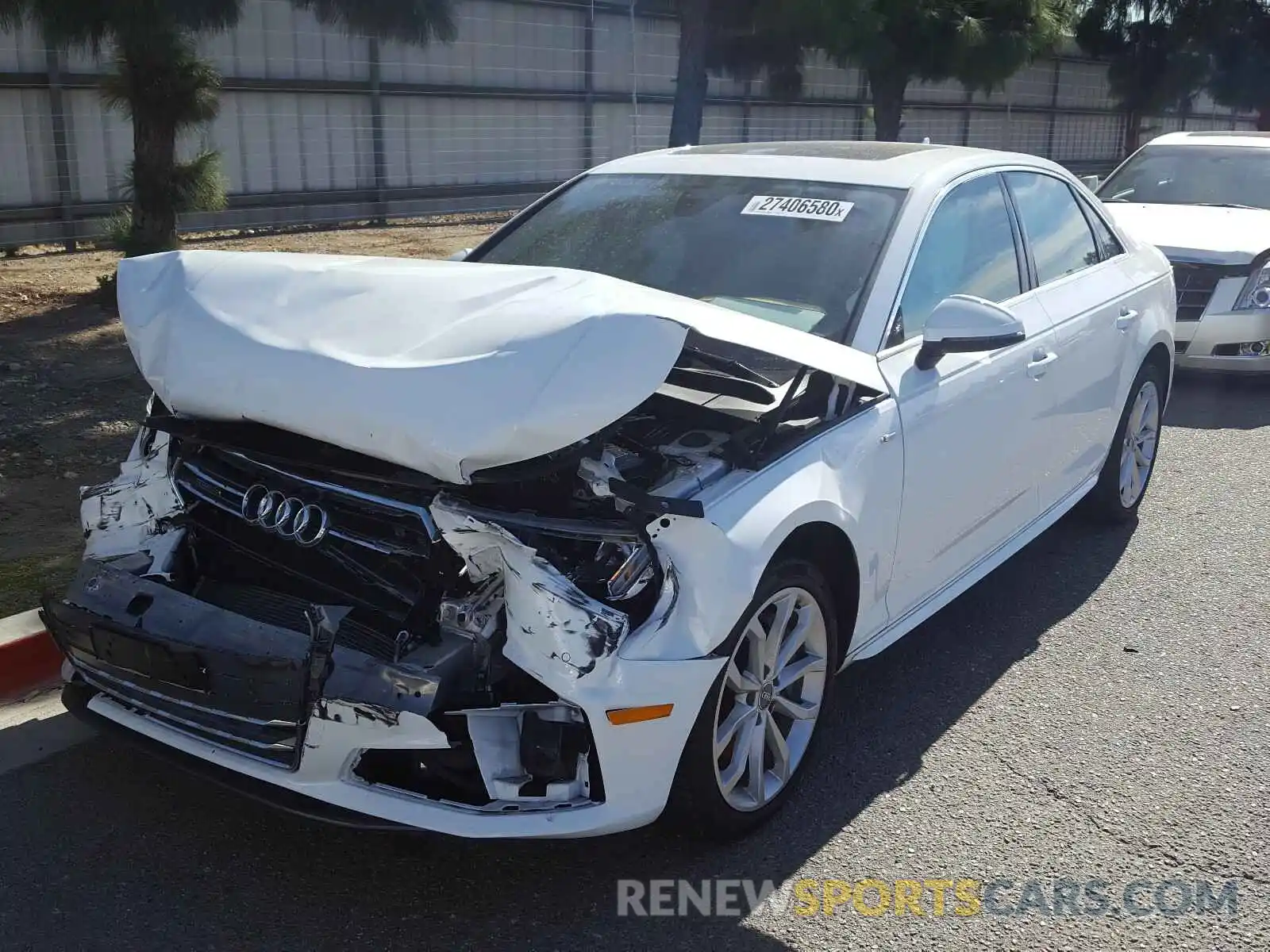 2 Photograph of a damaged car WAUENAF47KN007991 AUDI A4 2019