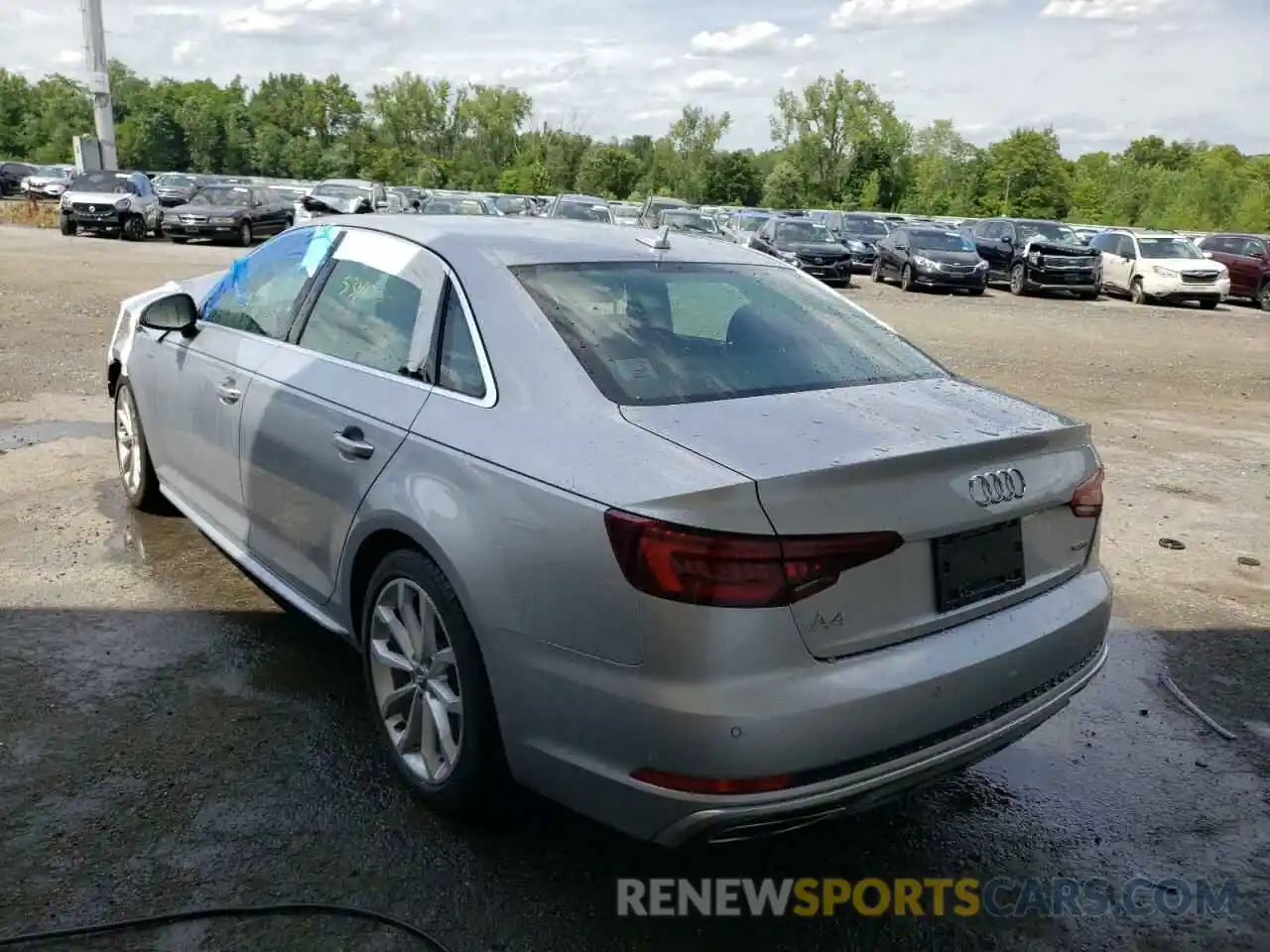 3 Photograph of a damaged car WAUENAF47KN008249 AUDI A4 2019