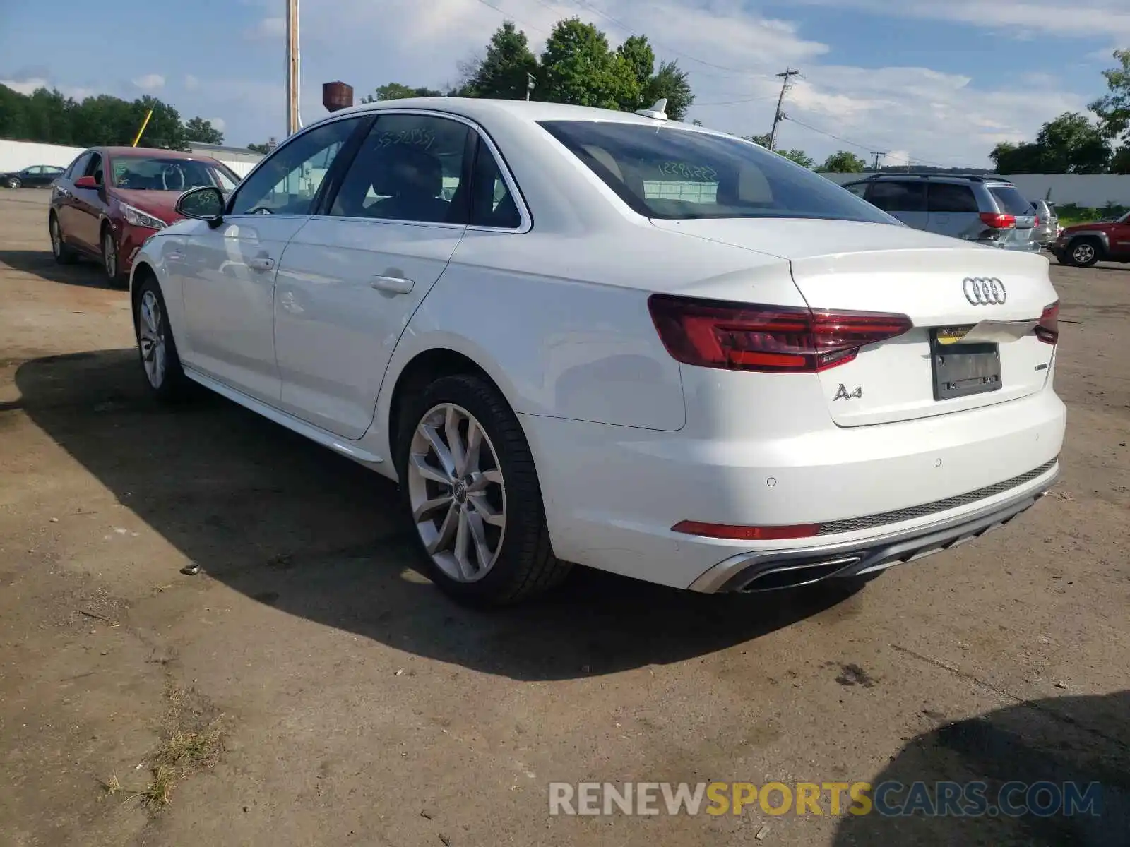 3 Photograph of a damaged car WAUENAF47KN012172 AUDI A4 2019