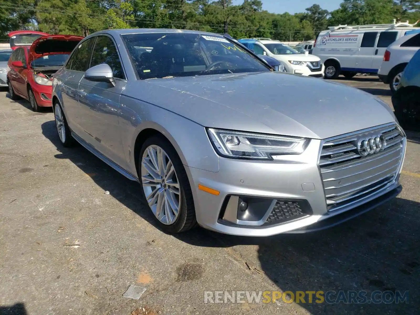 1 Photograph of a damaged car WAUENAF47KN016934 AUDI A4 2019