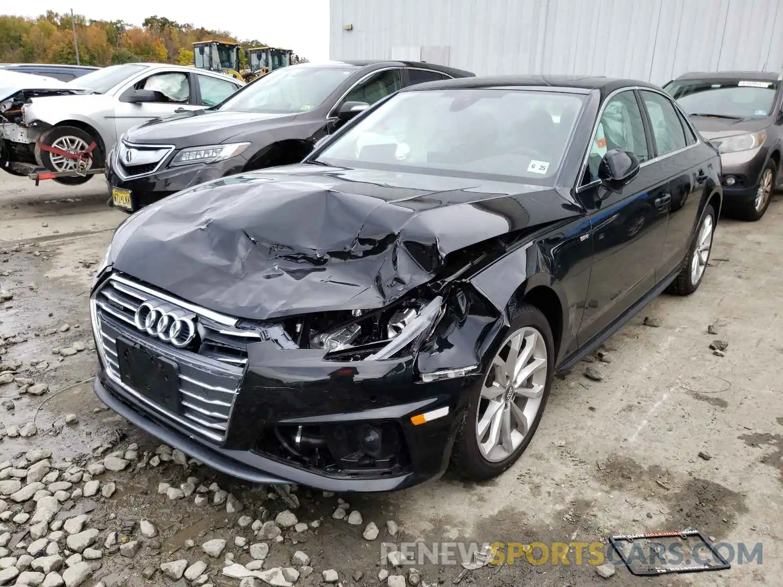 2 Photograph of a damaged car WAUENAF47KN017971 AUDI A4 2019