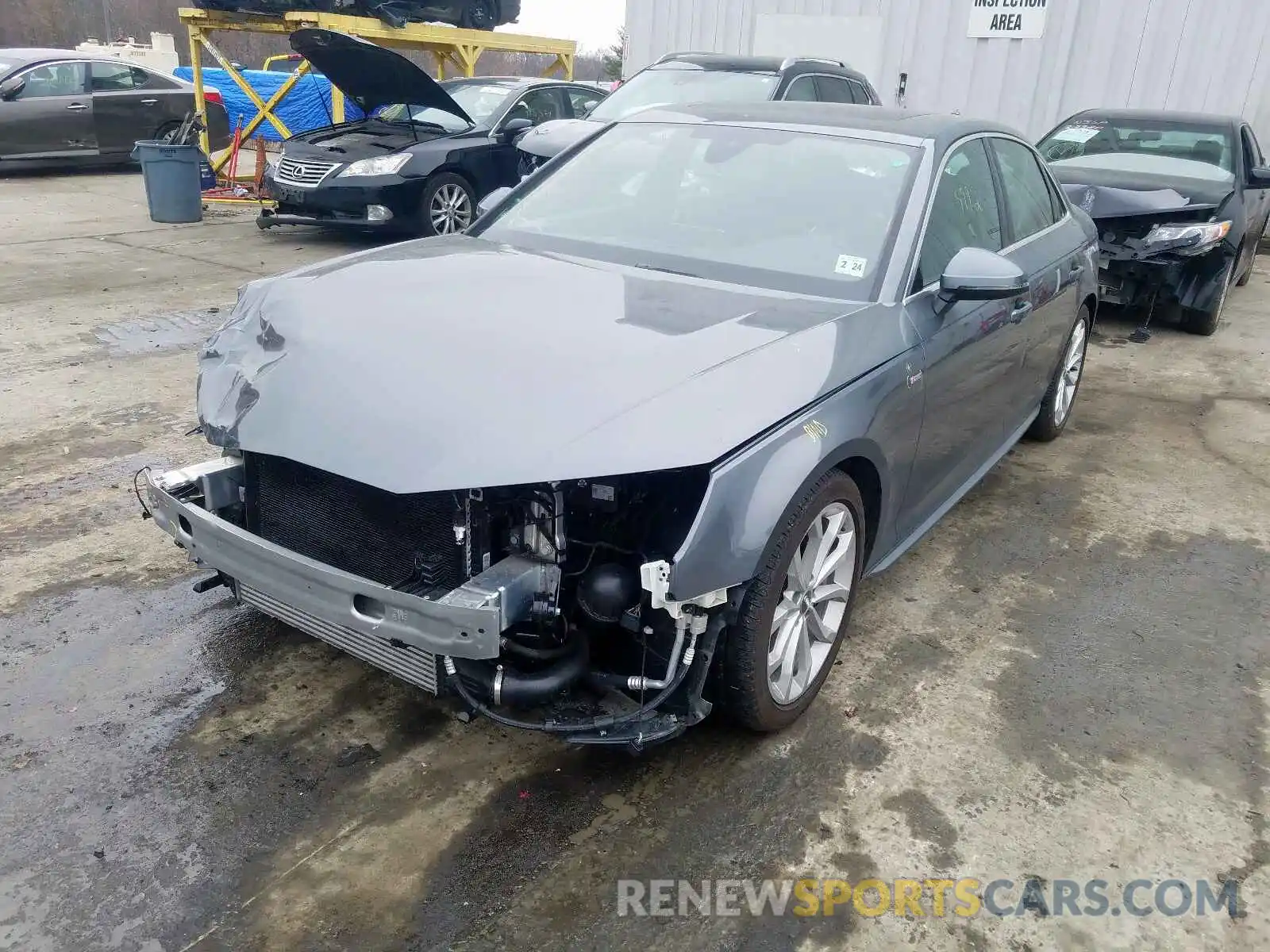 2 Photograph of a damaged car WAUENAF48KA030414 AUDI A4 2019