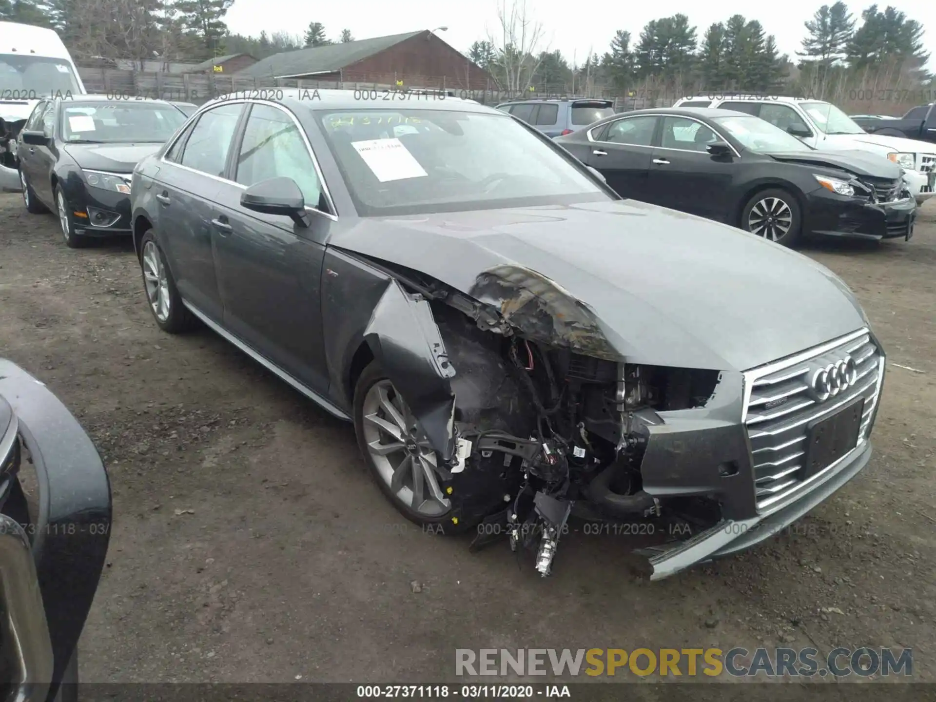 1 Photograph of a damaged car WAUENAF48KA041798 AUDI A4 2019