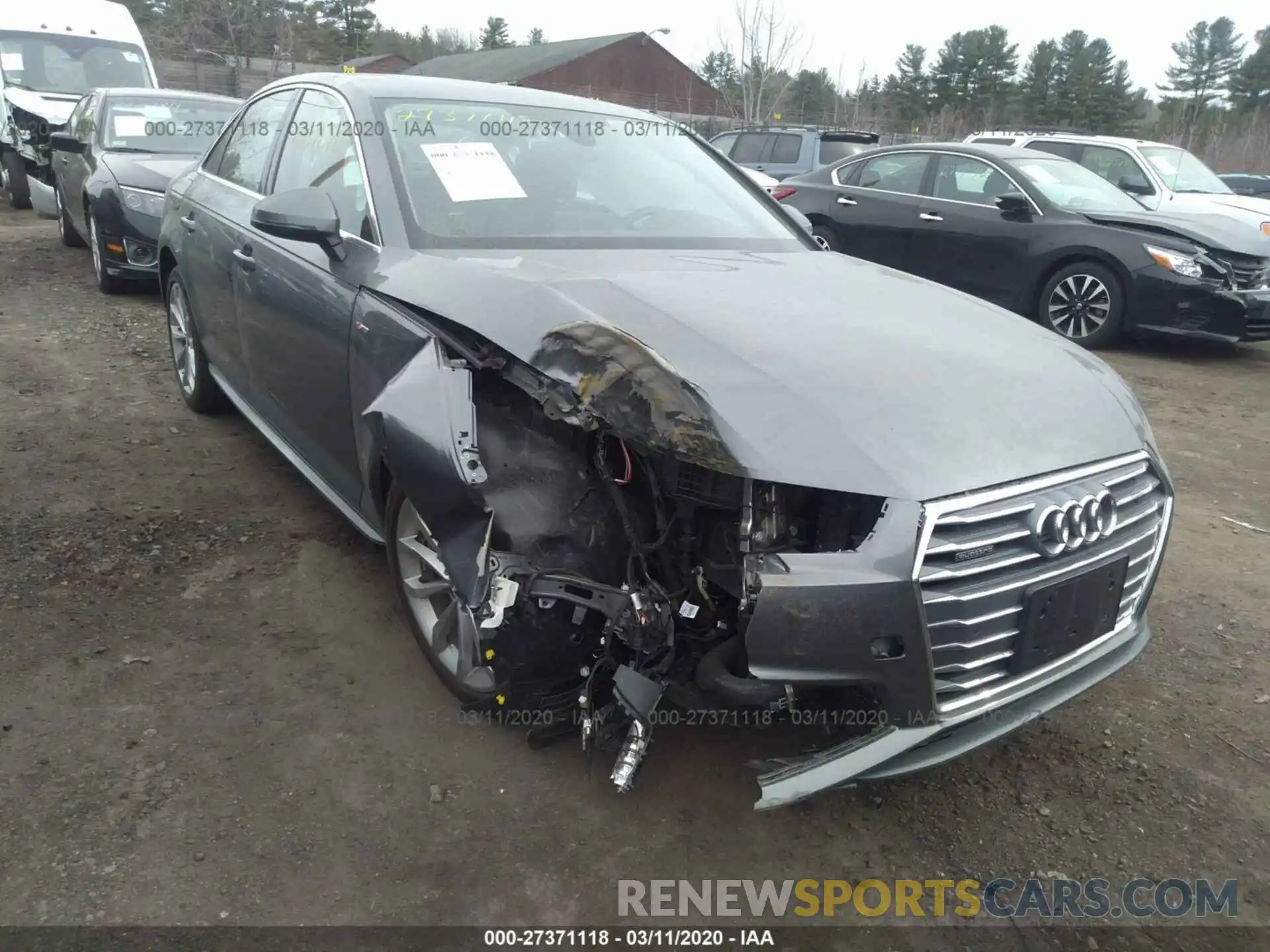 6 Photograph of a damaged car WAUENAF48KA041798 AUDI A4 2019