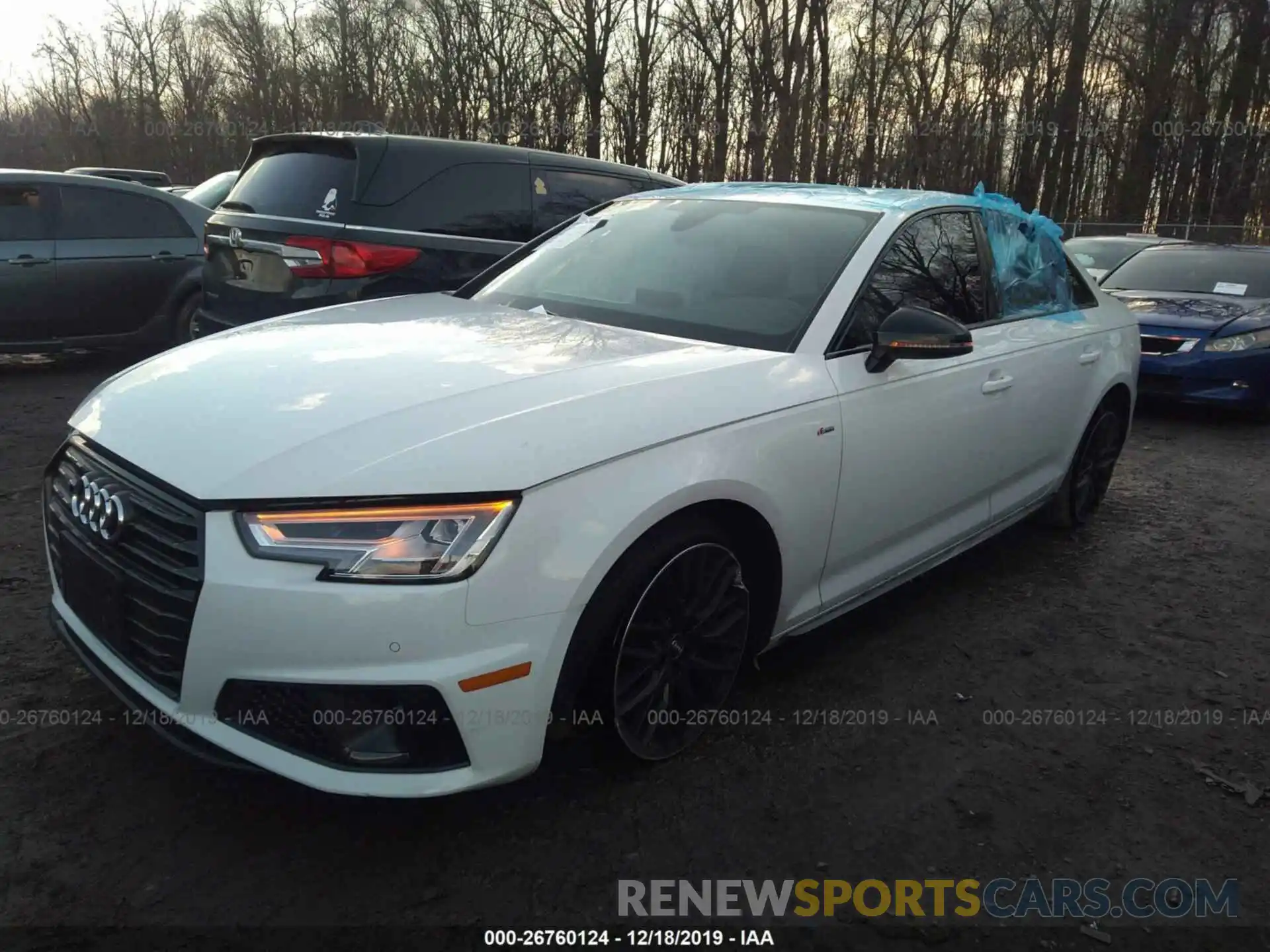 2 Photograph of a damaged car WAUENAF48KA062974 AUDI A4 2019