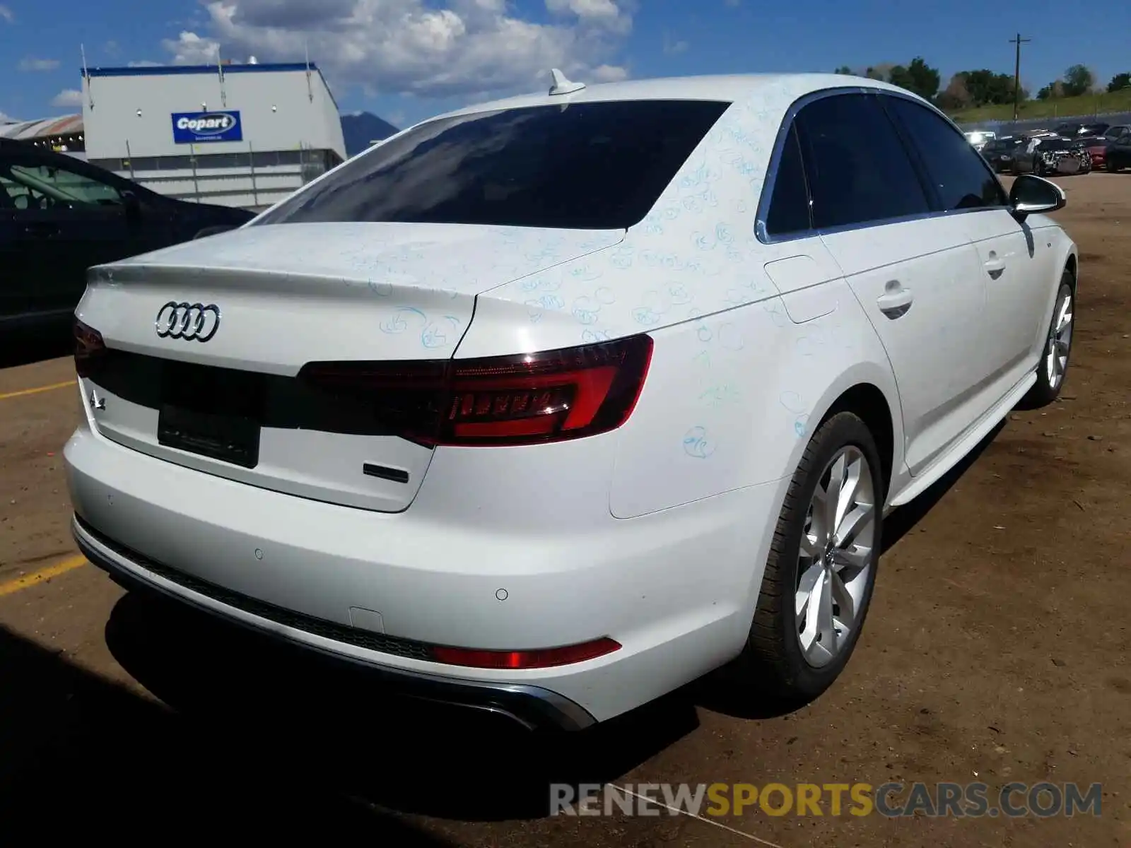 4 Фотография поврежденного автомобиля WAUENAF48KA117309 AUDI A4 2019