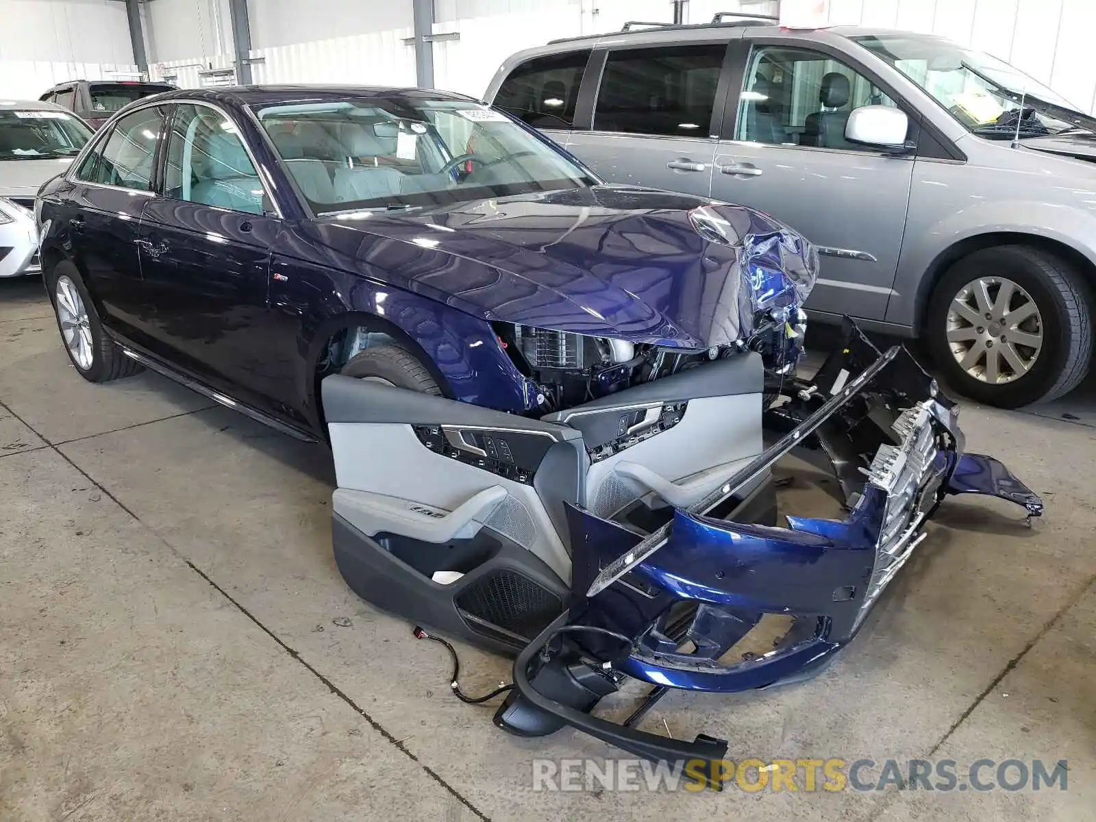 1 Photograph of a damaged car WAUENAF48KA117598 AUDI A4 2019