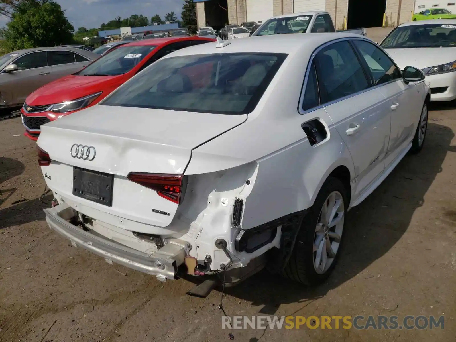 4 Photograph of a damaged car WAUENAF48KN002637 AUDI A4 2019