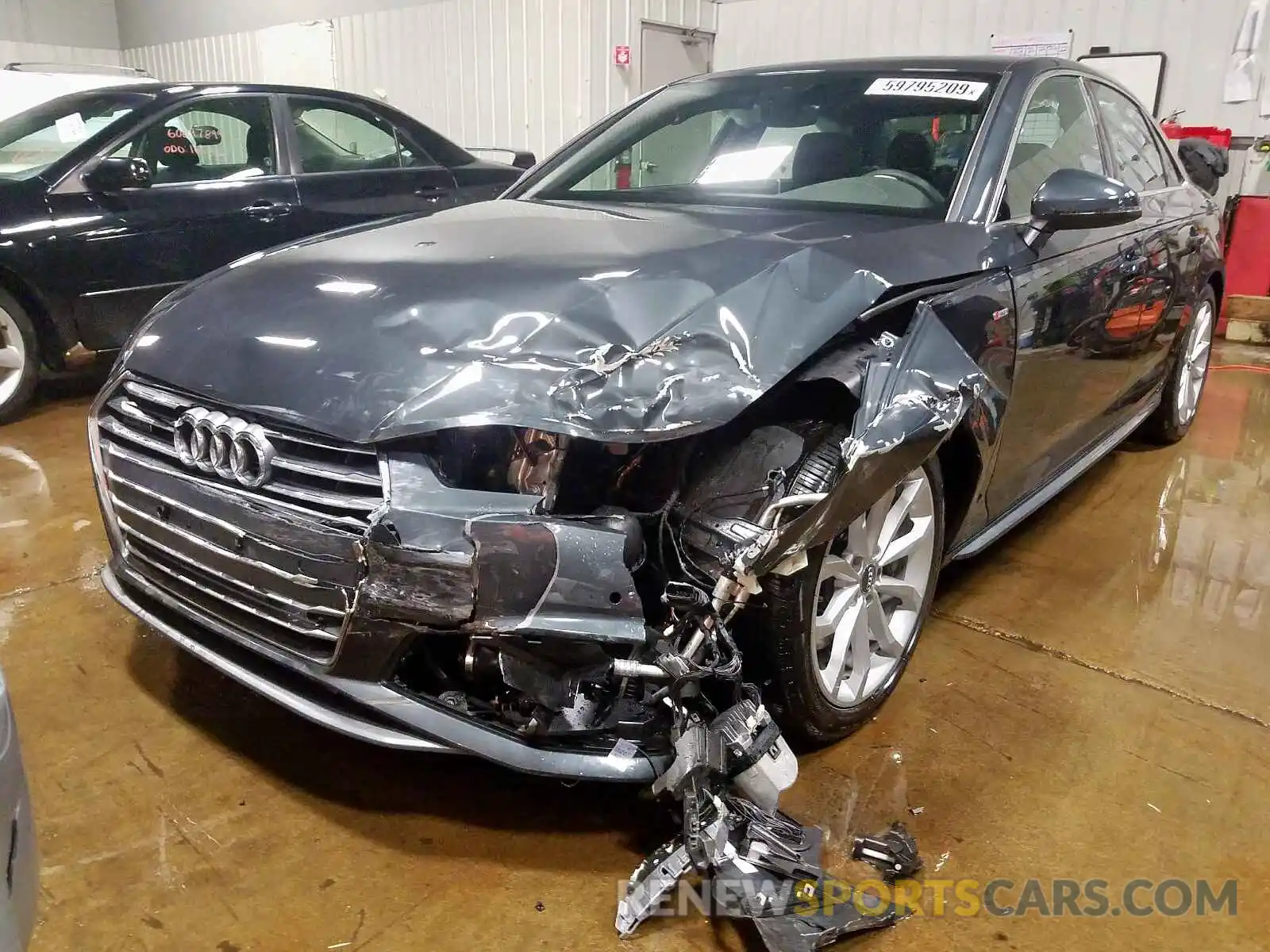 2 Photograph of a damaged car WAUENAF48KN004680 AUDI A4 2019