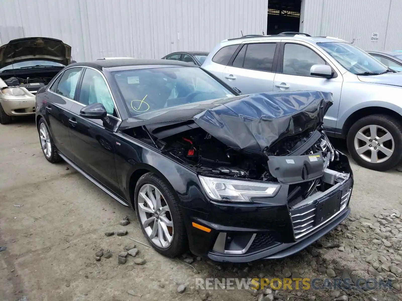 1 Photograph of a damaged car WAUENAF48KN005814 AUDI A4 2019