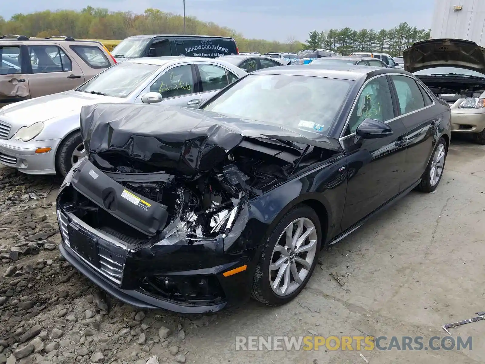 2 Photograph of a damaged car WAUENAF48KN005814 AUDI A4 2019