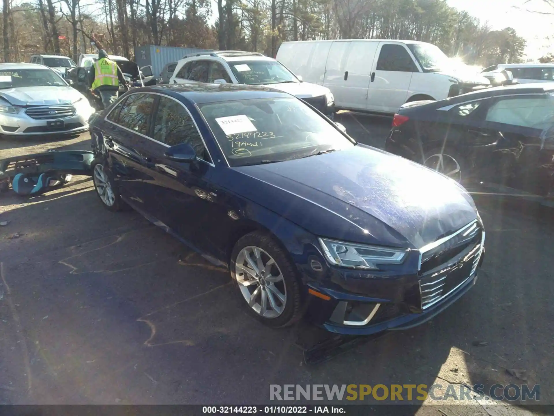 1 Photograph of a damaged car WAUENAF48KN012200 AUDI A4 2019