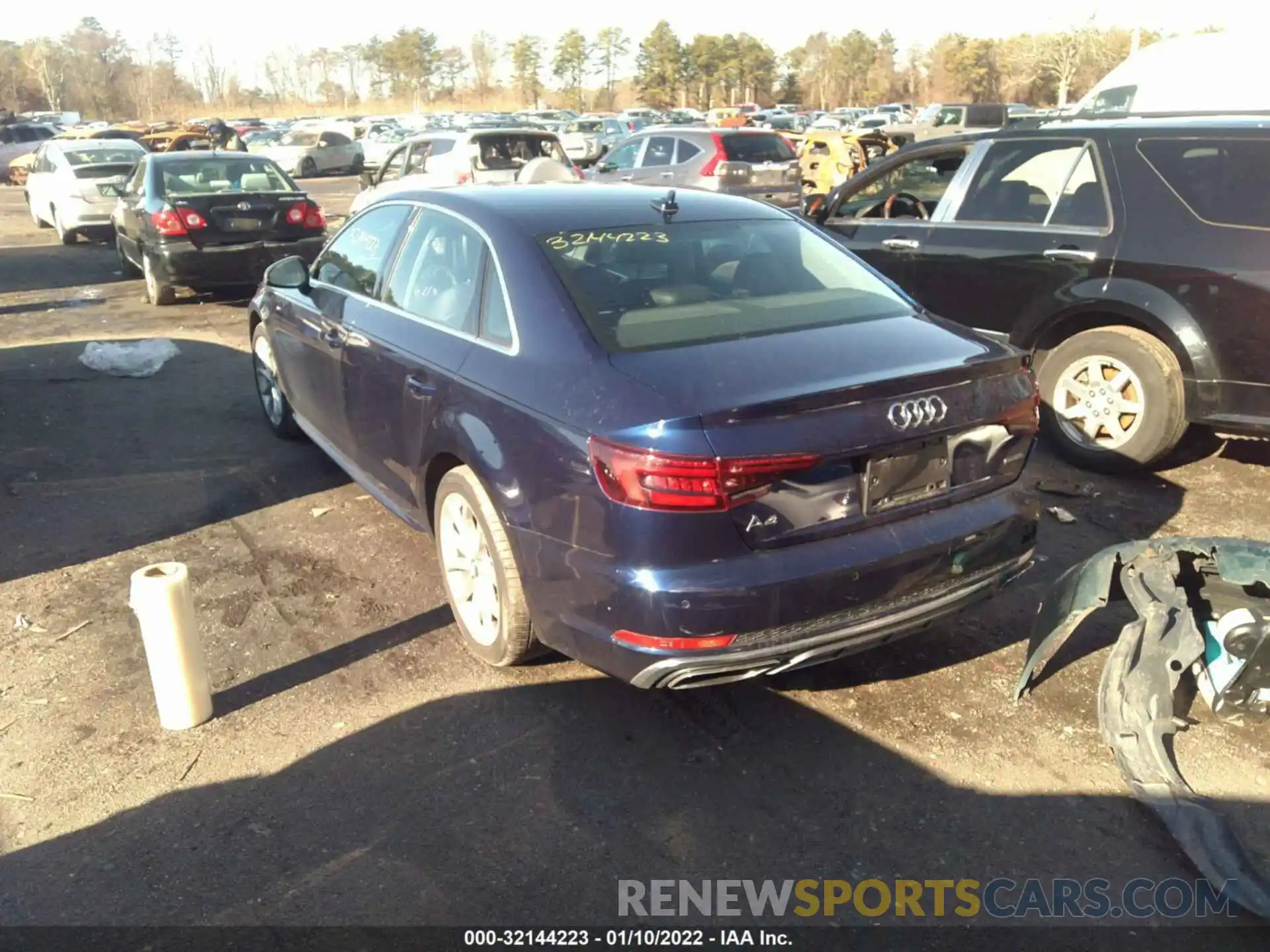 3 Photograph of a damaged car WAUENAF48KN012200 AUDI A4 2019