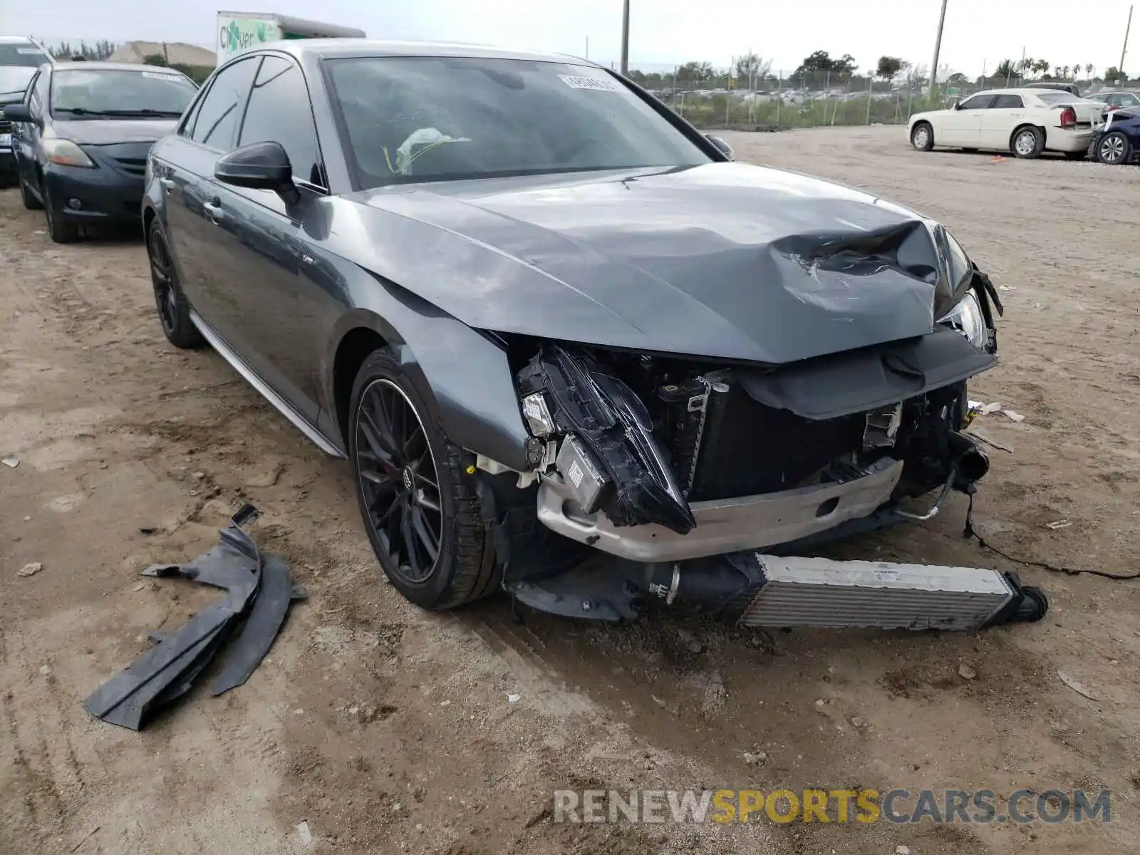 1 Photograph of a damaged car WAUENAF49KA014139 AUDI A4 2019