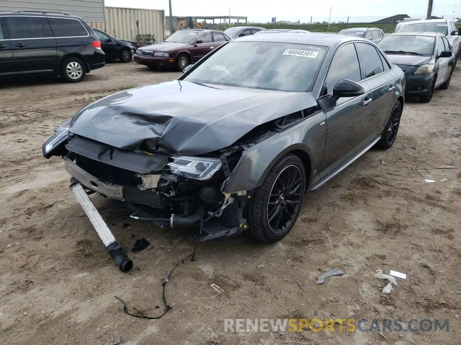 2 Photograph of a damaged car WAUENAF49KA014139 AUDI A4 2019