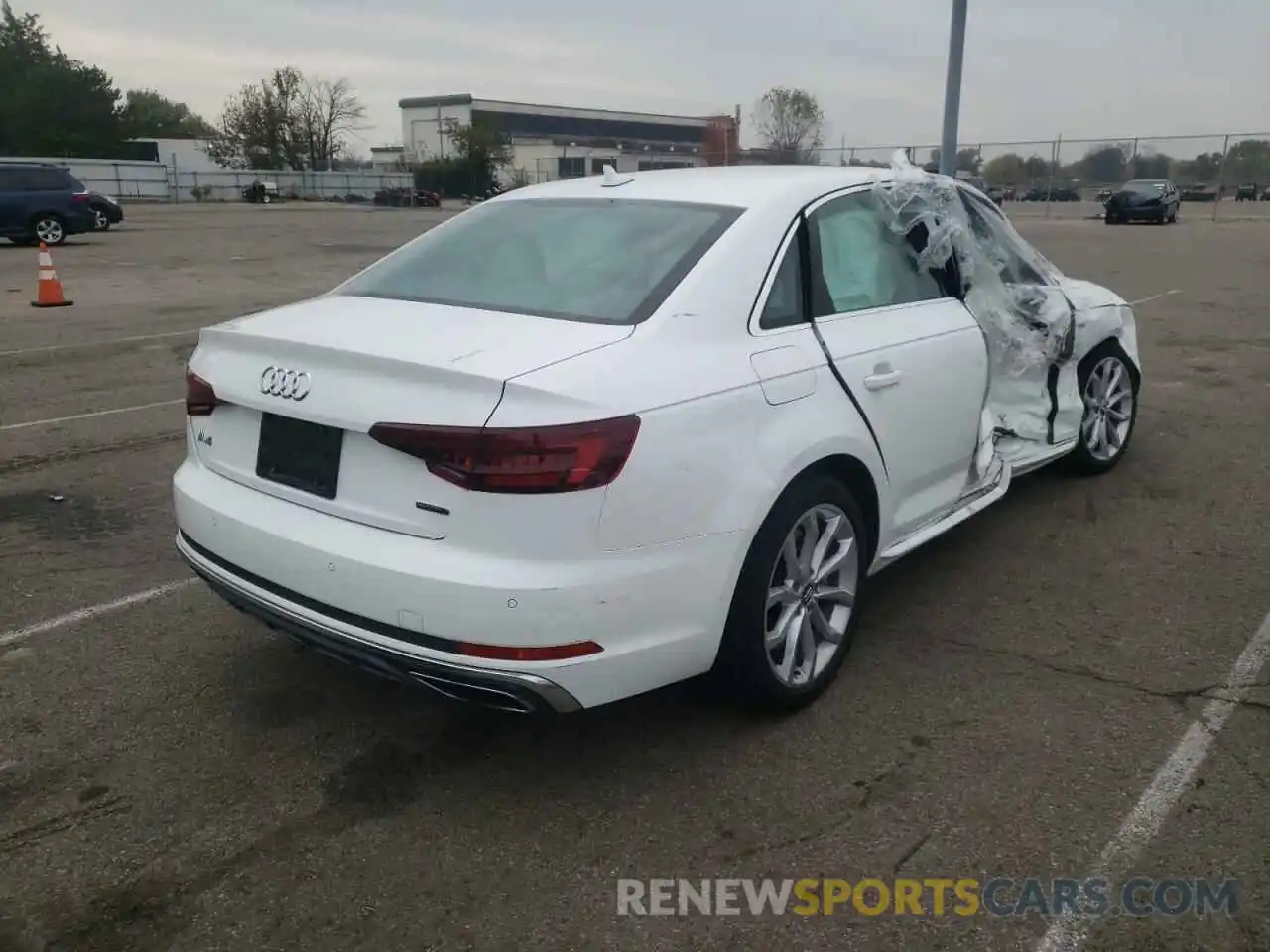 4 Фотография поврежденного автомобиля WAUENAF49KA020894 AUDI A4 2019