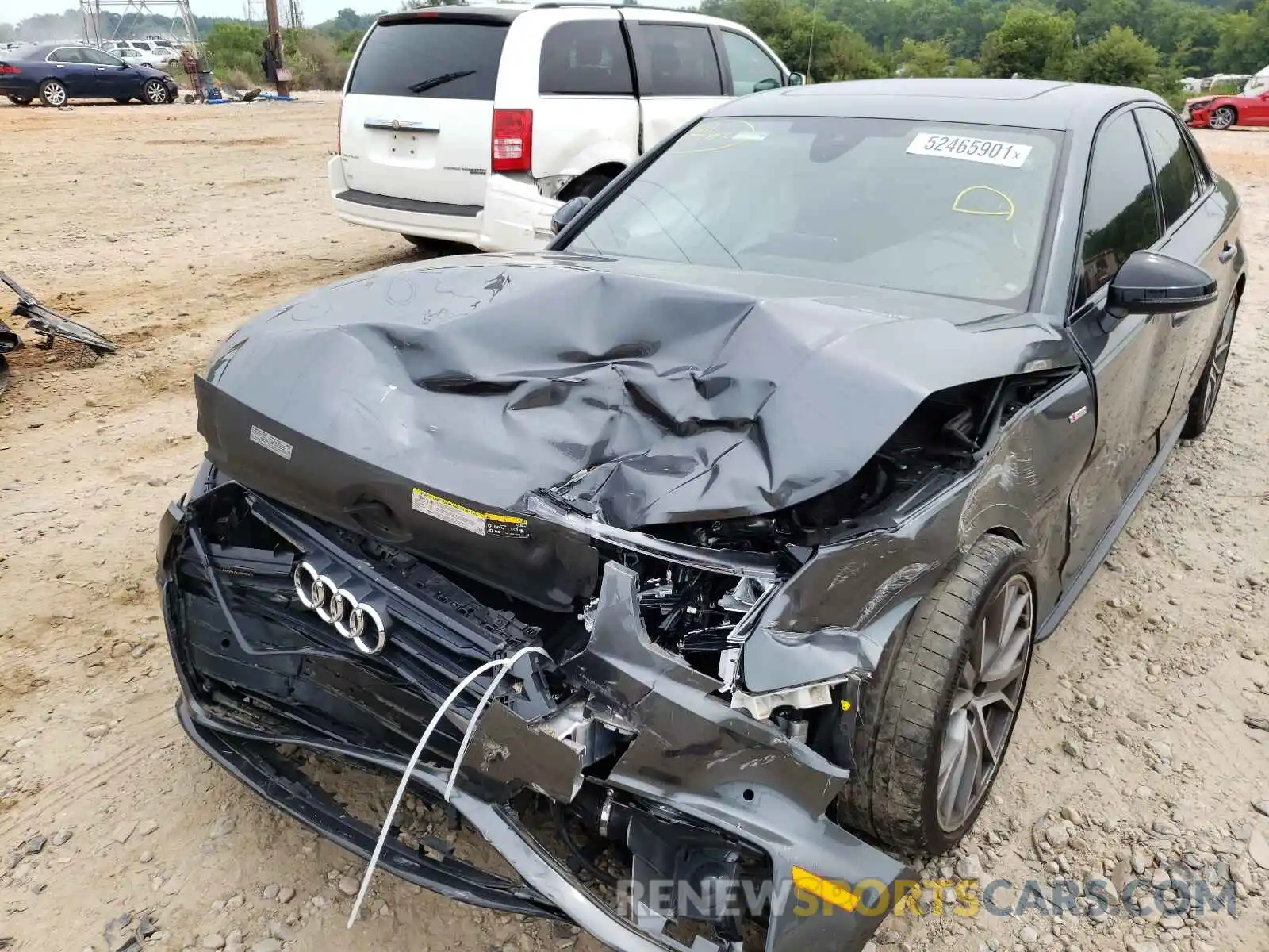 9 Photograph of a damaged car WAUENAF49KA038053 AUDI A4 2019