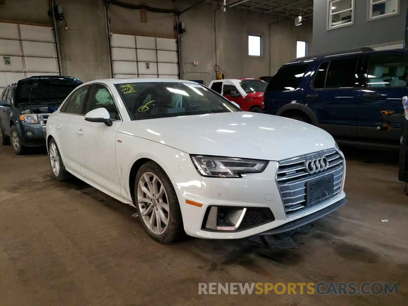 1 Photograph of a damaged car WAUENAF49KA041325 AUDI A4 2019