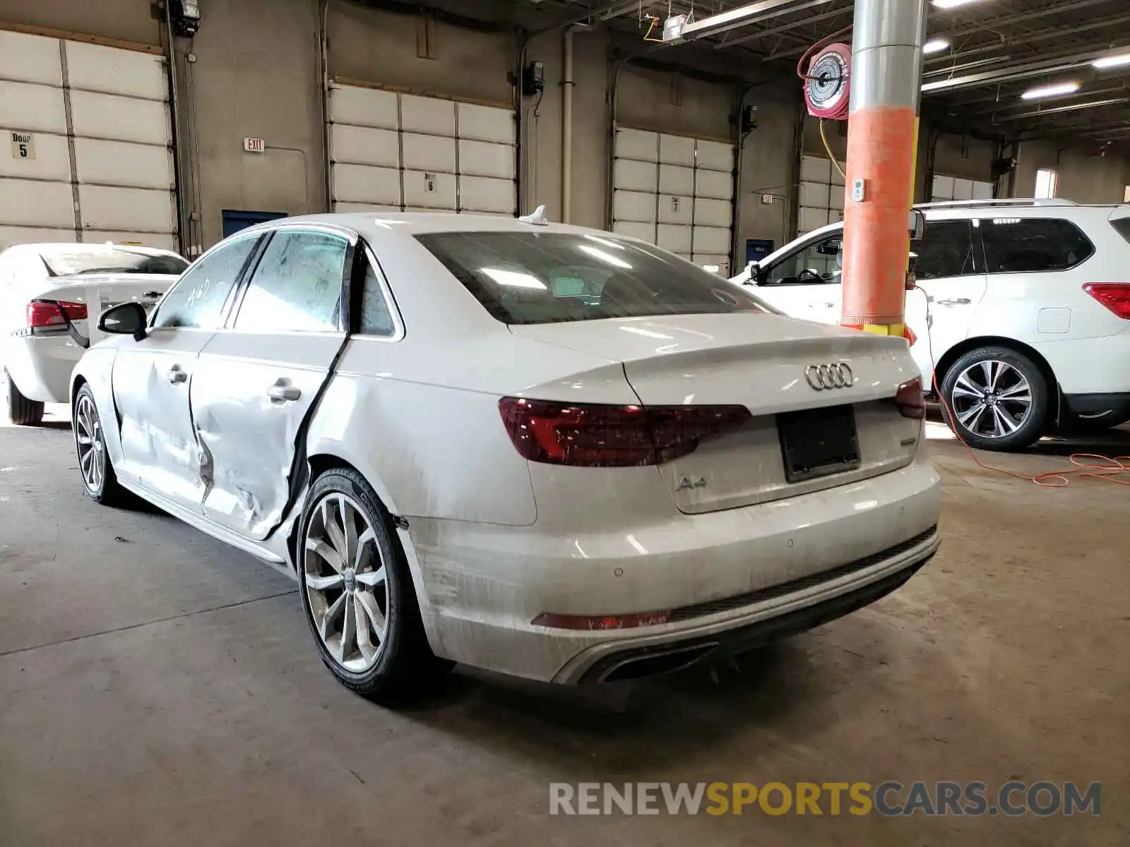 3 Photograph of a damaged car WAUENAF49KA041325 AUDI A4 2019