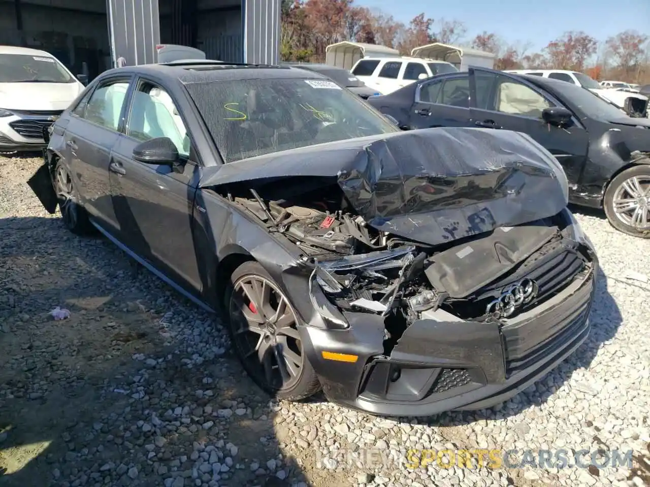 1 Photograph of a damaged car WAUENAF49KA042524 AUDI A4 2019