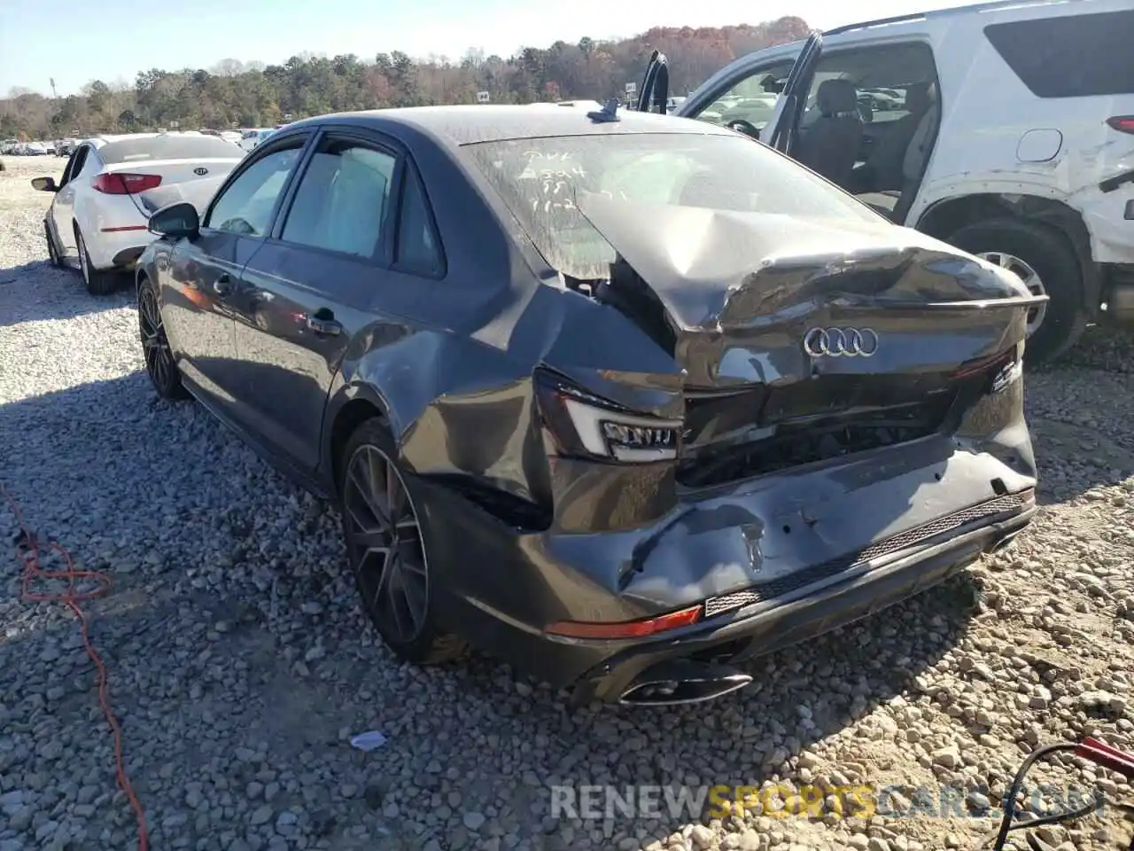 3 Photograph of a damaged car WAUENAF49KA042524 AUDI A4 2019