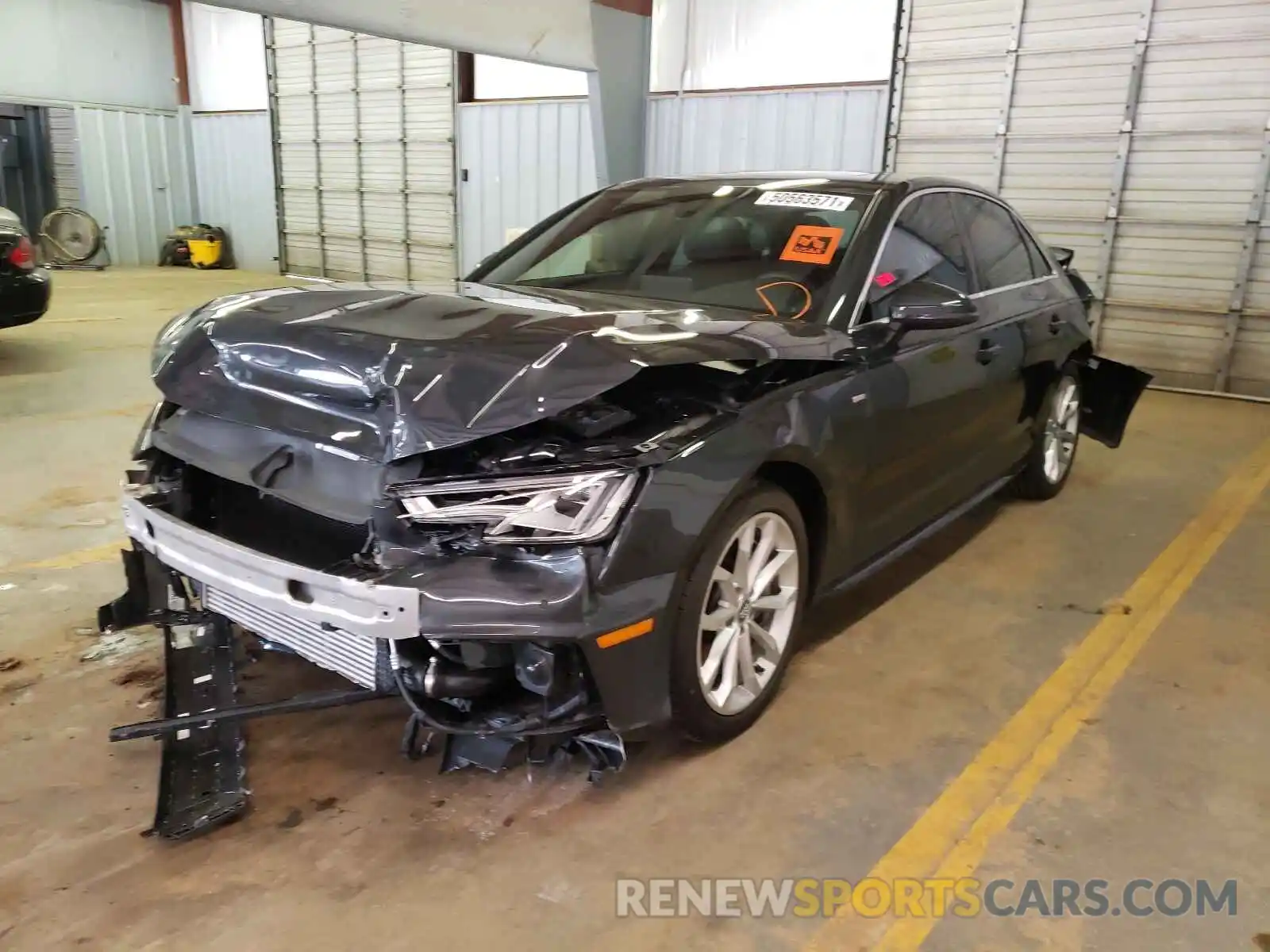 2 Photograph of a damaged car WAUENAF49KA044645 AUDI A4 2019