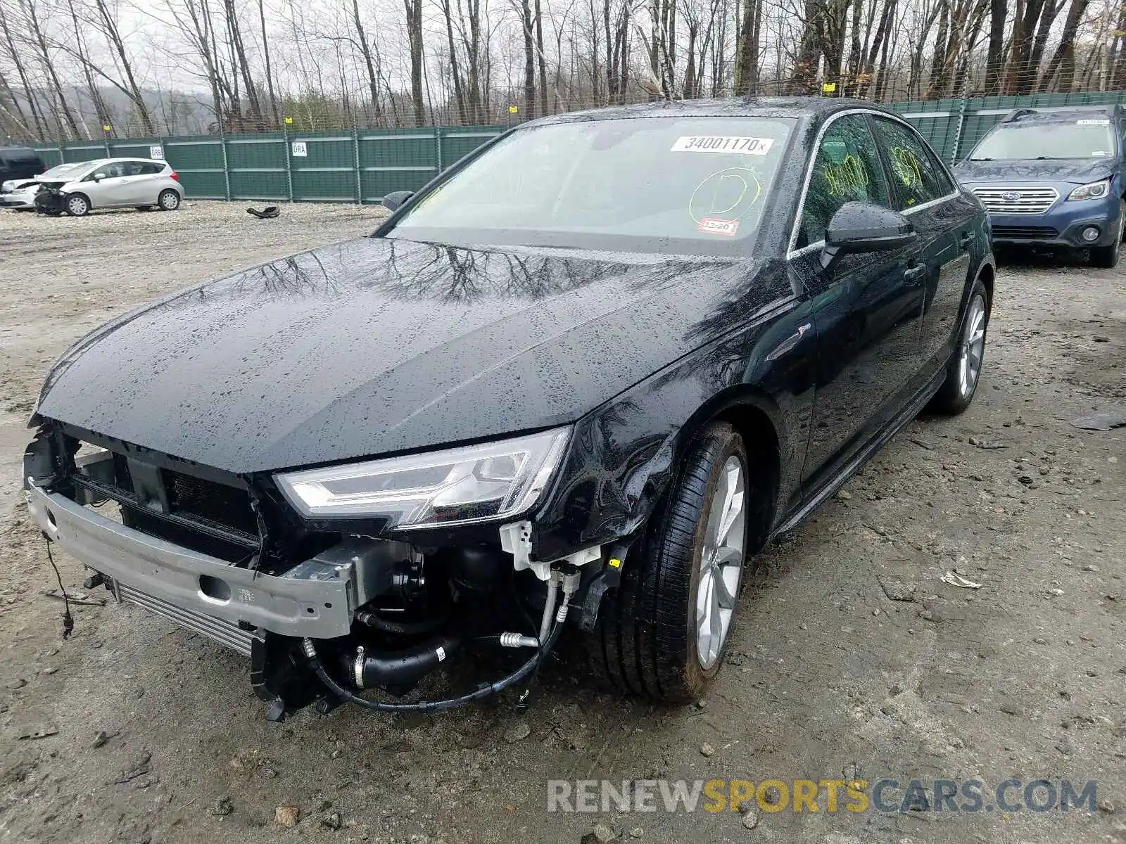 2 Photograph of a damaged car WAUENAF49KA075071 AUDI A4 2019