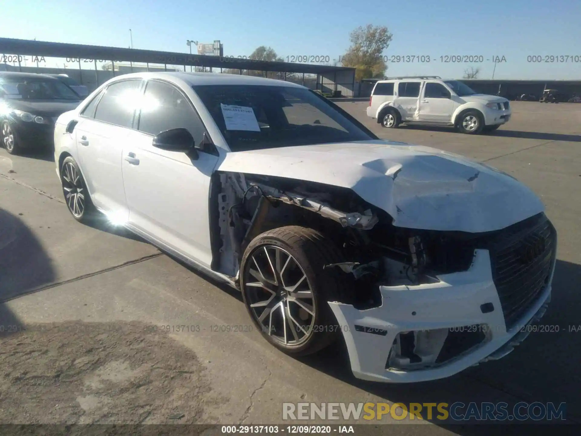 1 Photograph of a damaged car WAUENAF49KN004655 AUDI A4 2019